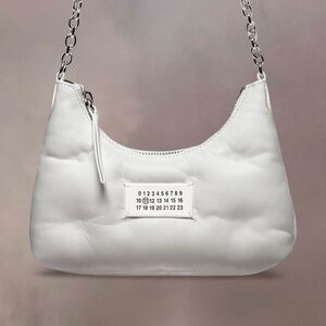 Maison Margiela Glam Slam Zipped Micro Shoulder Bag - WHITE